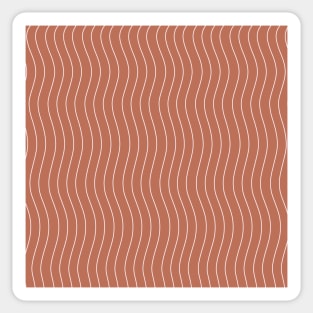 Brown waves Sticker